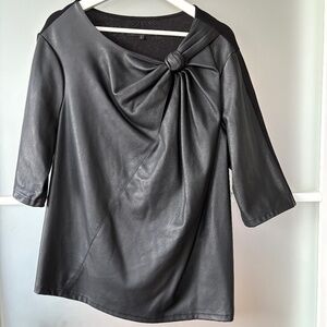 Black Mixed Media Top -Size)X-1X from Universal Standard